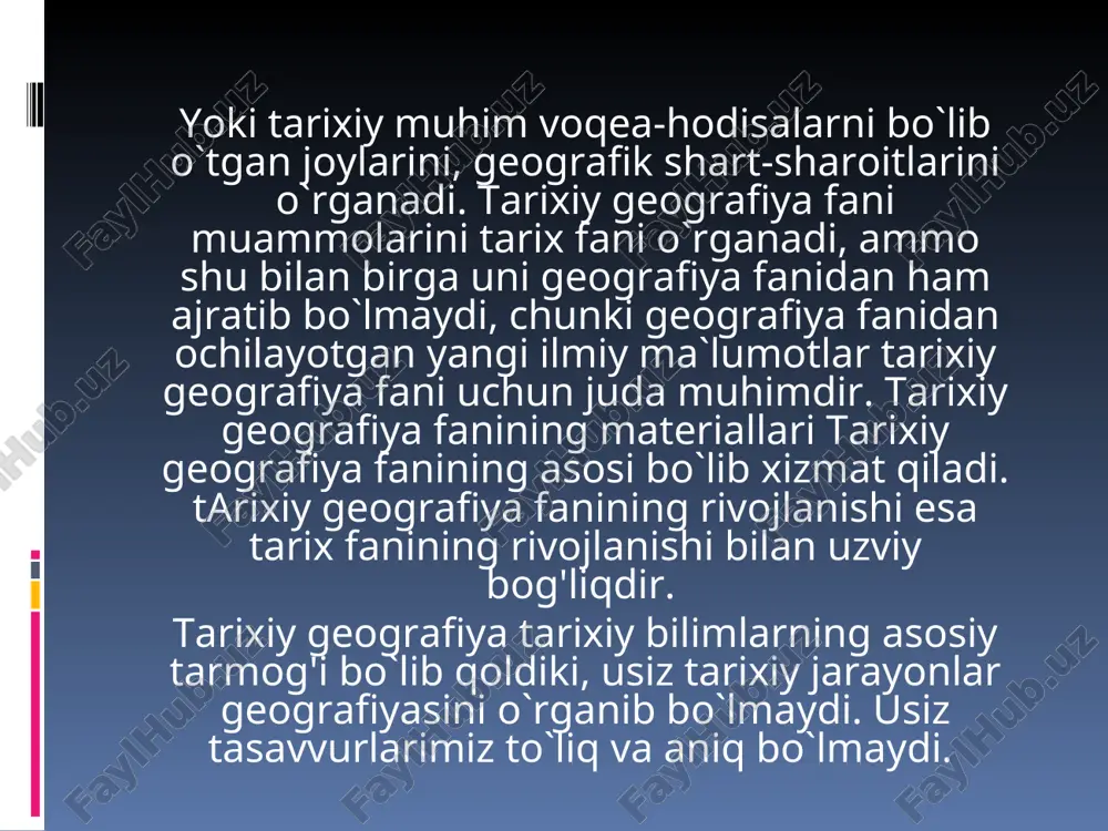 tarixiy geografiya fanining maqsadi va vazifalari - Page 5