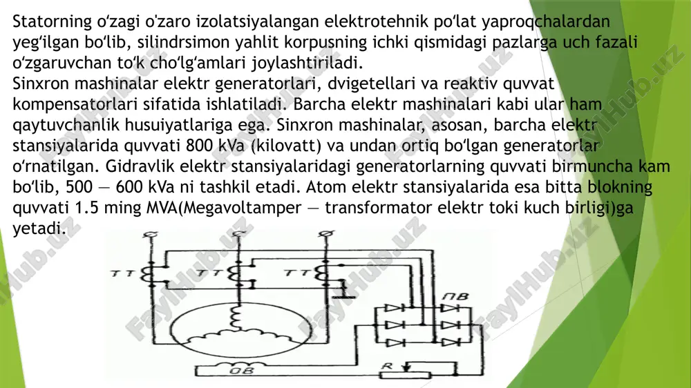 sinxron mashinalar va ularning turlari. - Page 5