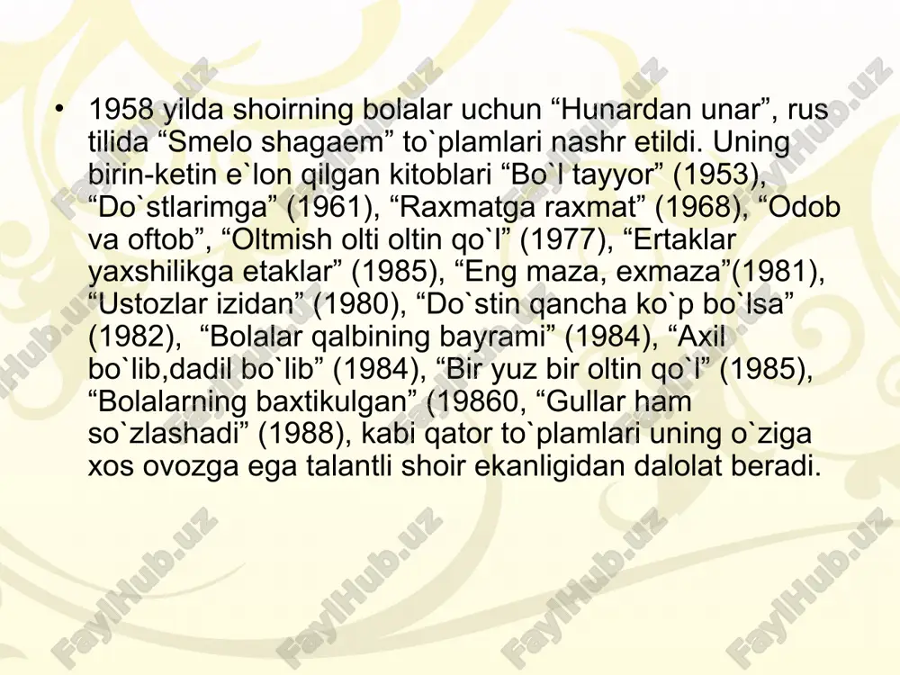 po’lat mo’min ijodida odob-ahloq mavzusi - Page 5