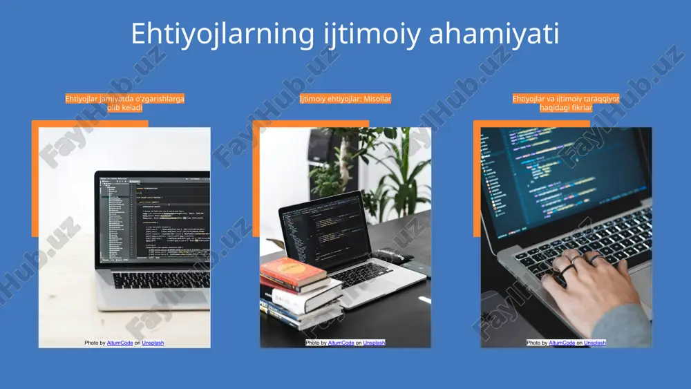 li tasniflar asosida amalga oshiriladi. ular, asosan, asosiy va qo'shimcha ehtiyojlar sifatida ajratiladi. ushbu usullar ijtimoiy va iqtisodiy sharoitlarga qarab o'zgarishi mumkin. mahsulotlar va xizmatlar ehtiyojlarni qondirishda muhim rol o'ynaydi. oziq-ovqat mahsulotlari insonlarning asosiy ehtiyojlarini qondiradi. xizmatlar esa turli sohalarda qulayliklar yaratadi, masalan, ta'lim va sog'liqni saqlash sohalarida. ijtimoiy va iqtisodiy ta'sirlar jamiyat rivojiga va iqtisodiy barqarorlikka ta'sir ko'rsatadi. ehtiyojlarni qondirish usullari iqtisodiy o'sishni rag'batlantiradi. har yili statistik ma'lumotlarga ko'ra, ehtiyojlarni samarali qondirish iqtisodiy barqarorlikni ta'minlaydi. qondirish usullarining turlari ehtiyojlarni qondirish usullari mahsulot va xizmatlar ijtimoiy va iqtisodiy ta'sir ehtiyojlarni qondirishda innovatsiyalar innovatsion yondashuvlar haqida texnologiyalar va samaradorlik yutuqlar va muammolar photo by altumcode on unsplash photo by altumcode on unsplash photo by altumcode on unsplash samaradorlikni oshirish strategiyalari samaradorlikni oshirish usullari samaradorlikni oshirish usullari tashkilotlarning ish faoliyatini yanada samarali boshqarish uchun zarur strategiyalarni o'z ichiga oladi. misol uchun, jarayonlarni avtomatlashtirish va raqamli texnologiyalarni joriy etish orqali samaradorlikni oshirish imkoniyatlari …