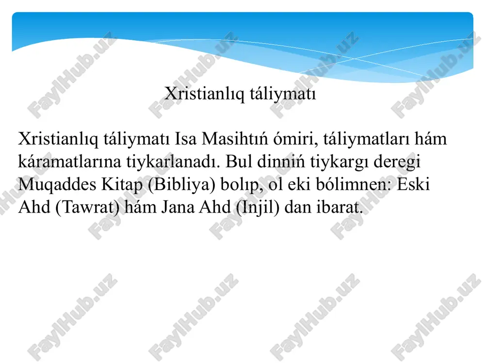 n ayırmashılıǵı: i. diniy sıyınıw tiykarınan latın tilinde ámelge asırıladı. (vatikan olardı milliy tilde ótiriwge ruxsat etti). ii. ruxaniylerdiń úylenbesligi (pravoslavlarda tek ǵana monaxlar) iii. diniy mártebeden shıǵıw múmkin emes. iv. kardinallar institutı orın alǵanı (kardinal rim papasınan keyingi joqarı ruxaniy). olar tek papa tárepinen tayınlandı, al kardinallar awqamı papanı saylaydı. pravoslavlıq shigis evropa, rossiya, greciya hám balkan mámleketlerinde keń tarqalgan (shama menen 220 million izbasarı bar). konstantinopol, moskva, afina hám basqa qalalardaǵı patriarxlar basshilıq etedi, biraq birden-bir oraylıq jetekshi joq. muqaddes dástúrler hám bibliya tiykarında háreket etedi. liturgiya (ibadat) máresimleri júdá quramalı hám uzaq dawam etedi. ikonlar (diniy súwretler) muqaddes esaplanadı hám ibadat waqtında áhmiyetli rol oynaydı. pravoslavie shirkewiniń katolik shirkewinen ayırmashılıǵı, pravoslaviyada birden bir diniy oray, shirkewlerdiń birden bir baslıǵı joq. bul jaǵday dúnyalıq sebeplerden basqa, pravoslaviyade dáslepki xristianlıqtıń politsentrik dástúr ámel qılǵan. házirgi waqıtta pravoslaviyada 15 avtokefal (ǵárezsiz) shirkew bar. bular konstantinopol, aleksandriya, antioxiya, ierusalim, rus, gruziya. …