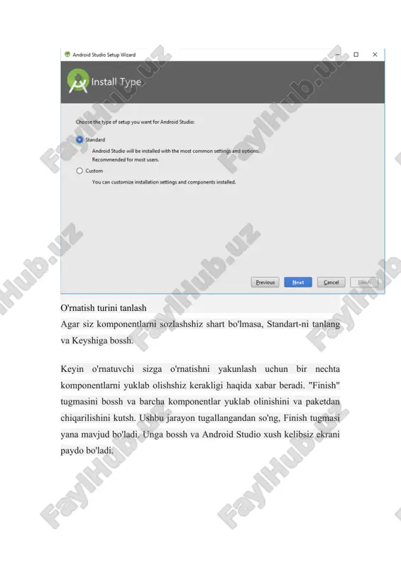 ishga tushirsh 1. yangi flutter loyihasini yaratsh · vs kodini ochsh. · ctrl + shift + pbuyruqlar palitrasini ochish uchun bossh . · "flutter: new project" ni kiritsh va uni tanlang. · loyihangiz nomini kiritsh va uni saqlash uchun joyni tanlang. 2. flutter loyihasini ishga tushirsh · odatda manzilda joylashgan asosiy dart faylini ochsh lib/main.dart. · nosozliklarni tuzatishni boshlash uchun bossh f5. · holat satrida siz ulangan qurilmangiz ro'yxatini ko'rishshiz kerak. uni tanlang. · flutter ilovasi quriladi va ulangan android qurilmangizga joylashtiriladi. 10-qadam: visual studio kodida flutterni rivojlantirish uchun foydali kengaytmalarni o'rnatsh 1. material belgisi mavzusi 2. chiroyli kod formatlagich 3. tabnin 4. flutterni avtomatik import qilish 5. ajoyib flutter parchalari 6. pubspec assist 7. pubspec qaramlik qidiruvi xulosa tabriklaymiz ! siz flutter-ni visual studio code bilan muvaffaqiyatli sozladshiz va flutter ilovangizni usb ulanishi orqali android qurilmasiga uladshiz . endi siz flutter ilovalarshizni to‘g‘ridan-to‘g‘ri android qurilmangizda yaratish va sinab ko‘rishni …