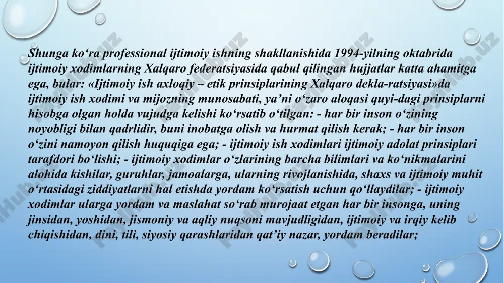 ijtimoiy ishda hodimlarning kasbiy etikasi - Page 5