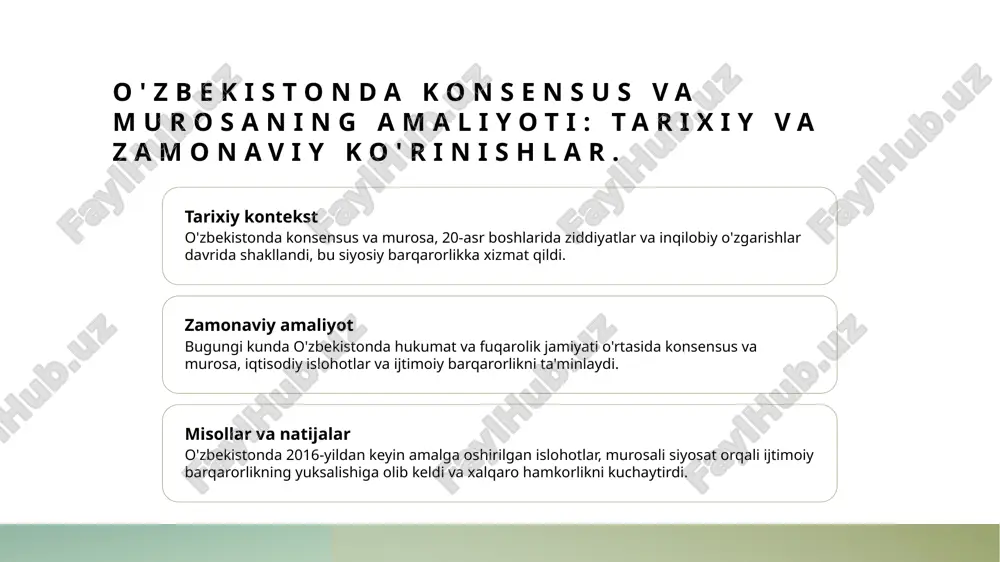 konsensus va murosa siyosiy barqarorlik omili - Page 5