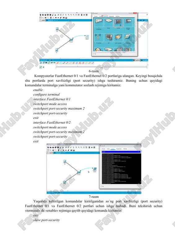 kommutatorlarda port xavfsizligi(port securty)ni sozlash - Page 5