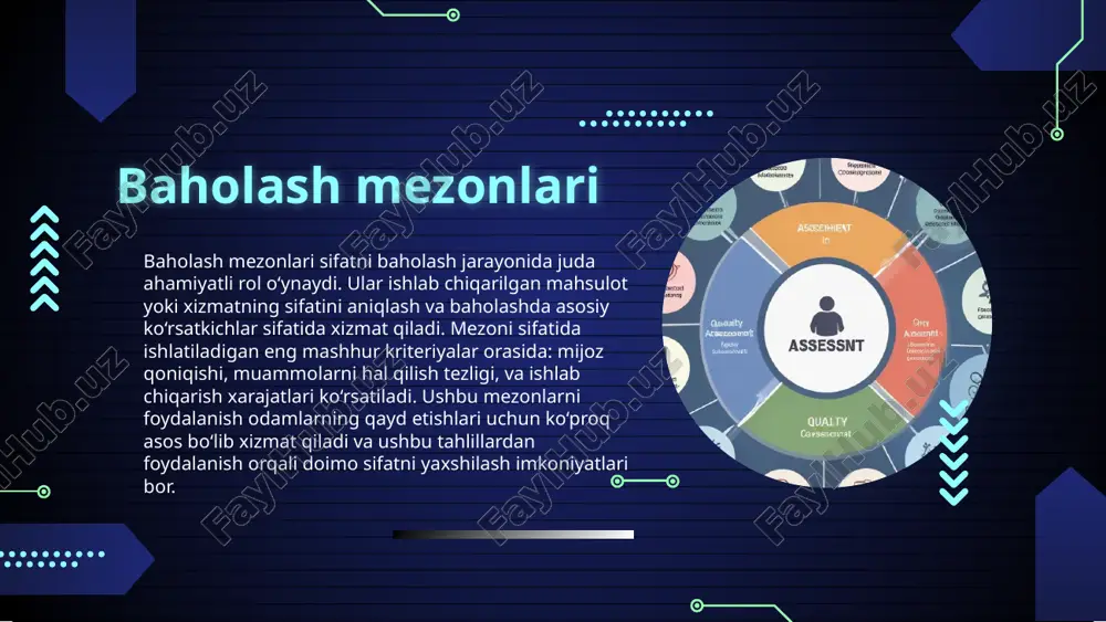 o‘lchash va baholash usullari hamda mezonlari - Page 5