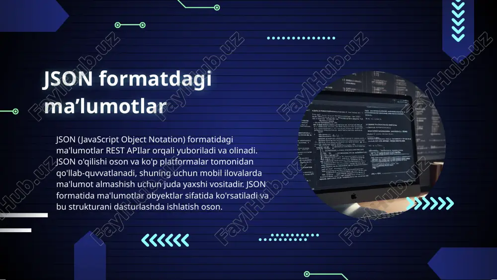 rest apilardan foydalanish va ma’lumotlar bazasi bilan ishlash - Page 5