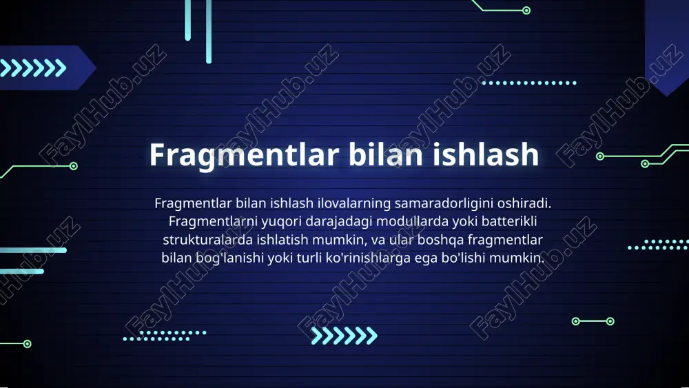 mobil ilovalarda fragmentlar va ulardan foydalanish - Page 5