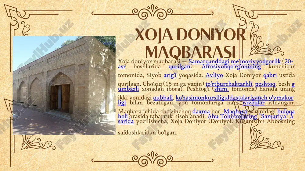 xoja doniyor maqbarasi - Page 5