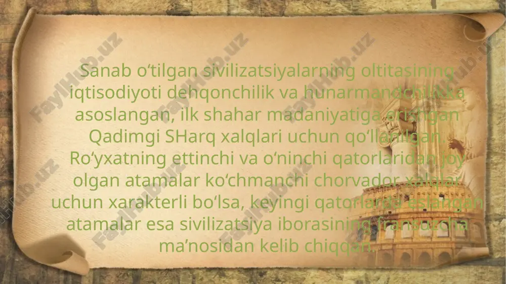 oks sivilizatsiyasi ijtimoiy xarakterining moddiy madaniyatda ifodalanishi. - Page 5