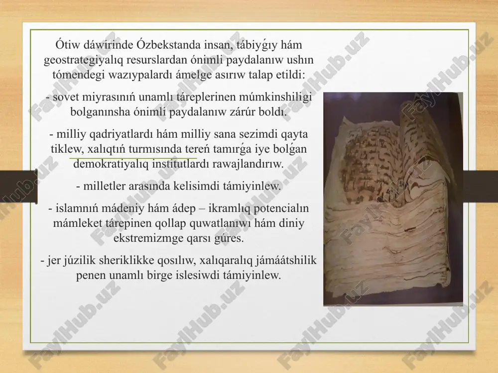 ózbekistannıń ózine tán jańalanıw hám rawajlanıw jolı - Page 5
