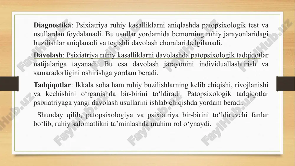 patopsixologiyaning psixiatriya bilan bolgan munosabati - Page 5