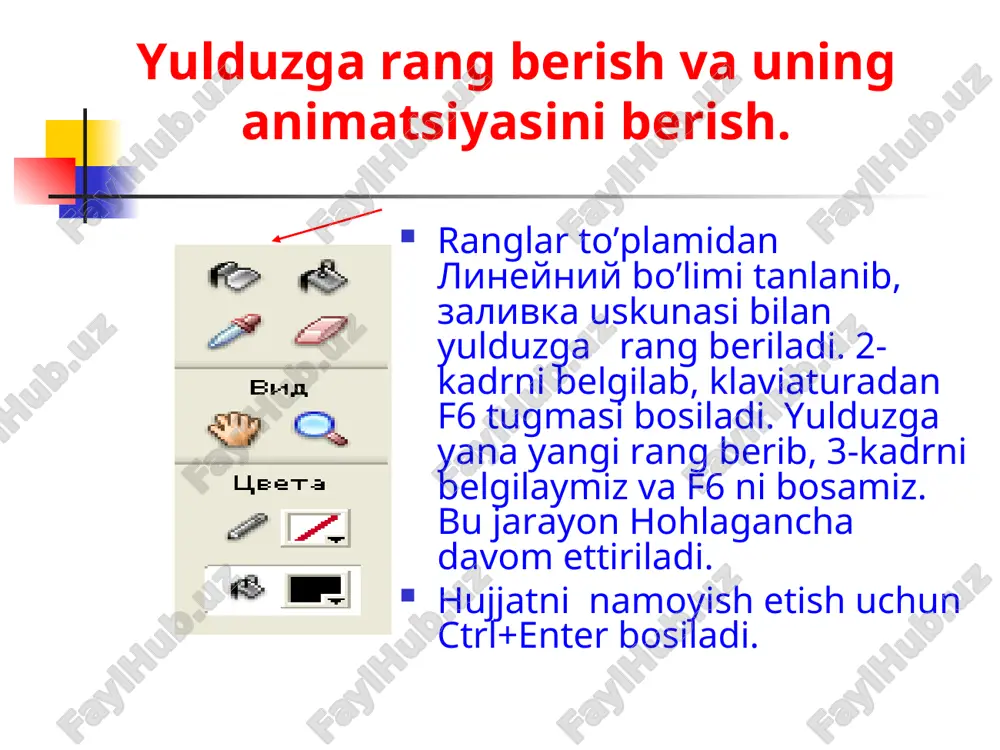 mavzu: macromedia flash texnologiyalarda animatsiyalar xosil qilish - Page 5