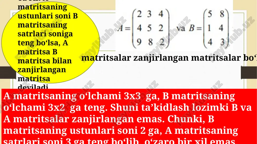 determinantlar nazariyasi elemntlari, determinantlarni hisoblashda tartibni pasaytirish usuli - Page 5