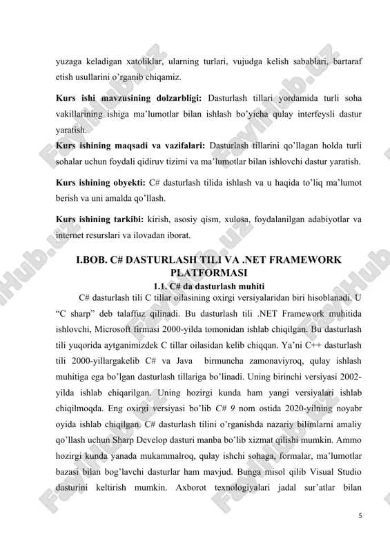 . yuqorida ko’rib turganimizdek loyihada main metodi avtomatik ravishda chaqiriladi. bu oynadagi ma’lumotni natijalar oynasiga chiqarish uchun console sinfining writeline metodidan foydalanilyapti. bundan tashqari bu sinfning write, readline, read metodlari ham mavjud. ekranga qandaydir ma’lumotni chiqarishda console.writeline yoki console.write protsedauralaridan foydalaniladi. ulardan birinchisi ekranda chop qilingandan keyin kursorni satr oxirida qoldiradi, ikkinchisi esa kursorni yangi satrning boshiga ko’chiradi. read metodi.read metodi kiritish qurilmalaridan belgini qabul qilidi. u int tipiga kiritilgan belgi kodini qaytaradi va hech narsa kiritilmagan bo’lsa, -1 ni qaytaradi. readline metodi. readline metodi kiritish qurilmalaridan matnning satrini qabul qiladi (uning qiymati keyingi satrga o’tish belgisi bilan tugaydi ). konsolda ma'lumotlarni namoyish qilishdan tashqari, biz konsoldan ma'lumot olishimiz mumkin. konsol.readline () usuli shu maqsadga mo'ljallangan. . bunday holda foydalanuvchi kiritgan barcha narsalar console.readline usuli yordamida nom o’tkazuvchiga o’tkaziladi. shunday qilib, biz konsol orqali ma'lumotlarni kiritishimiz mumkin. biroq, ushbu usulning noqulayligi shundaki, console.readline ma'lumotni satr shaklida o'qiydi. shuning uchun biz …