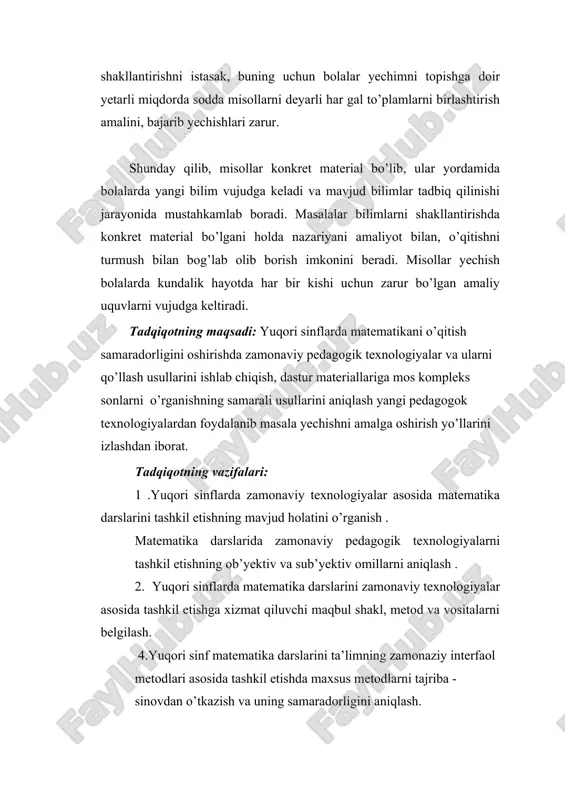 h zarurki , bu kengaytirilgan sonlar to’plamida ildiz chiqarish amali doimo bajariladigan bo’lsin . bu masala xix asrda uzil –kesil hal qilindi. kengaytirilgan maydon qanday elementlarni o’z ichiga olishini qarab chiqamiz . eng avval bu maydon hamma haqiqiy sonlarni o’z ichiga olishi kerak chunki darajaga ko’tarish amaliga teskari amal bu maydonda bajariladi . kvadrati -1 ga teng bo’lgan sonni i harfi bilan belgilash va mavhum birlik deb atash qabul qilingan . shunday qilib , i sonning ta’rifiga ko’ra : i2= - 1. sonlarning yangi to’plami maydon bo’lishini talab qilamiz . shuning uchun b haqiqiy son va i mavhum birlik bilan birgalikda ularning ko’paytmasi bi ham shu maydonga tegishli bo’lishi kerak . xuddi shuning singari a haqiyiy son va bi ko’paytma bilan birgalikda ularning yig’indisi a+bi ham yangi sonlar maydoniga tegishli bo’lishi kerak . ta’rif : kompleks son deb z = a + bi ko’rinishdagi ifodaga aytiladi, bunda a va b …