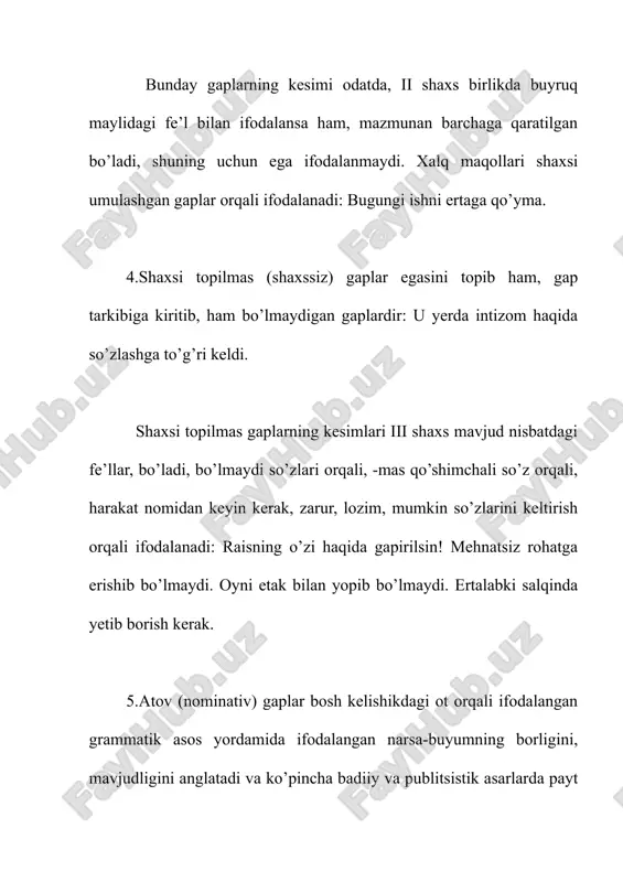 bir bosh bo`lakli gaplar - Page 5