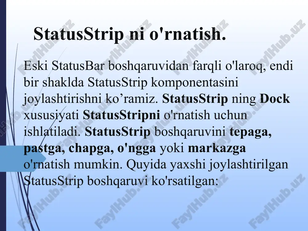 statusstrip komponentasi - Page 5