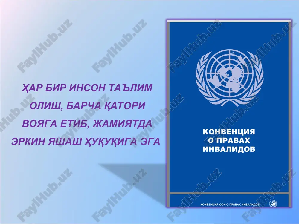 инклюзив таълимнинг ҳуқуқий, меъёрий асослари - Page 5