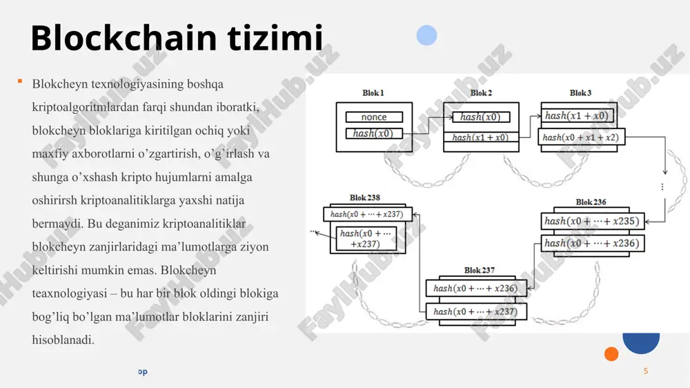 ‘zlashtirish murakkab va bosqichma-bosqich jarayon bo‘lsa-da, bu texnologiya global miqyosda ommalashib borayotgani, ma’lum mamlakatlar blokcheynni o‘z tizimlariga integratsiya qilish uchun faol qadamlar qo‘yayotgani aniq. 22.09.2020 годовой обзор ‹#› tizimiga o‘tgan top 5 davlatlar 22.09.2020 годовой обзор ‹#› aqsh blockchain startup sanoatining deyarli 48 foizi faqat aqshda joylashgan . mamlakat kriptovalyuta va blokcheyn ekotizimida muhim rol o'ynaydi. so'nggi hisobotga ko'ra, amerika qo'shma shtatlari federal hukumati blokcheyn rivojlanishiga investitsiyalarni avvalgidan o'n baravar ko'proq kengaytirishni kutmoqda. global menejerlarning deyarli 80% blockchain-ni juda muhim deb bilishadi, 60% dan ortig'i esa tartibga solish muammolari blockchain-ni qabul qilish uchun to'siq bo'lishiga ishonishadi. 100 ta eng yirik davlat kompaniyalarining 81 foizi blockchain texnologiyasidan foydalanishini taʼkidlamoqda. birgina 2022 yilda qo‘shma shtatlardagi hukumatlar va kompaniyalar blokcheyn yechimlari uchun 4,2 milliard aqsh dollari sarfladi. 22.09.2020 годовой обзор ‹#› xitoy 2019-yilda prezident si tszinpin blokcheyn muhimligini ta’kidlab, xalqni u taqdim etayotgan “imkoniyatdan foydalanish”ga chaqirdi. ushbu ma'qullash blockchain makonida faollik ko'tarilishiga turtki …