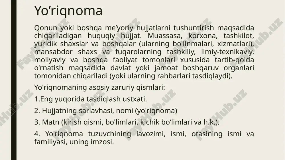 rtibi, shartnomaning umumiy summasi, uning umumiy amal qilish muddati ham bayon qilinadi). 6. tomonlarning yuridik manzillari. 7. tomonlarning imzolari va muhrlari. shartnomalar ularni tuzishga vakil qilingan shaxslar tomonidan imzolanadi; bunda «imzo» degan zaruriy qismda imzo qo'ygan shaxslarning lavozimlari emas, balki shartnomaviy munosabatlar o'rnatayotgan yuridik shaxslarning (to'liq yoki qisqargan) nomi ko'rsatiladi. shartnom alar ikki nusxadan kam tuzilmasligi kerak, chunki har bir yuridik shaxsning hujjatlar yig'masida uning kamida bir nusxasi bo'lishi kerak. shartnom aning barcha nusxalari bir xil yuridik kuchga ega bo'ladi. shartnomaning matni varaqning har ikkala tomoniga kompyuterda yoki yozuv mashinkasida bir oraliq bilan yoziladi, boblarning bandlari esa, o'zaro bir yarim oraliq bilan ajratiladi. «sh a r t n о m а» so'zini katta harflar bilan orasini ochiq qilib yozish tavsiya etiladi. yuqorida aytib o'tilganidek, shartnomalar o'z shakli va mazmuniga ko'ra nihoyatda xilma xildir. eriboringiz uchun raxmat image1.jpg