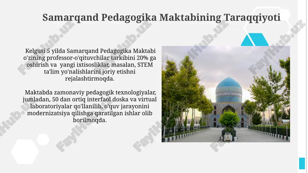 samarqand pedagogika maktabi: kecha, bugun va ertaga - Page 5