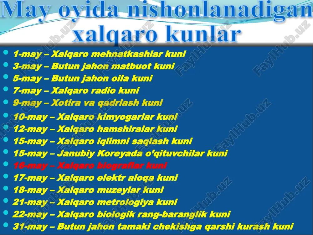 urush qatnashchilariga qurol-yarog’ sotish va qarz berish evaziga kata boylik orttirdi. aqsh dunyoning eng yirik mustamlakachi davlati buyuk britaniyani ham qarzdor qilib qo’ydi va dunyoning yetakchi davlatiga aylandi. 3-reja: urushning insoniyat uchun fojiali oqibatlari. urush harakatlariga 74 mln aholi safarbar etildi. 10 million kishi halok bo’ldi. 20 million kishi esa mayib-majruh bo’lib qoldi. davlatlar o’z milliy boyligining 1/3 qismini yo’qotdilar urushda 38 ta davlat ishtirok etdi. bu davlatlarda 1,5 mlrd aholi yashar edi. yodda tuting: 9-sinf jahon tarixi darsligida jami 10 mln kishi yarador bo’ldi, 20 mln kishi halok bo’ldi deb yozilgan. mavzuni mustahkamlash uchun “matnli diktant” 1-jahon urushi 1914-yilning yozida avstriya-vengriyaning _______ ga hujumi bilan boshlanib ketdi. “antanta” ittifoqi tarkibiga 1)_______________ 2)__________ 3)___________ davlatlari kirgan. urushda dunyoning ____ ta davlati ishtirok etgan. urush boshlangach “antanta” ________ ni o’z tomoniga o’gdirib olishga erishdi. 1917-yilda urushga qo’shilgan _________ urush qatnashchilariga qurol-yarog’ sotish va qarz berish evaziga kata boylik orttirdi. mavzuni mustahkamlash …