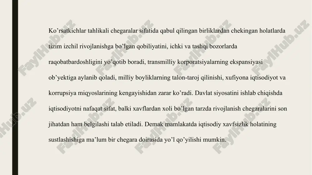 iqtisodiy xavfsizlik indikatorlari - Page 5
