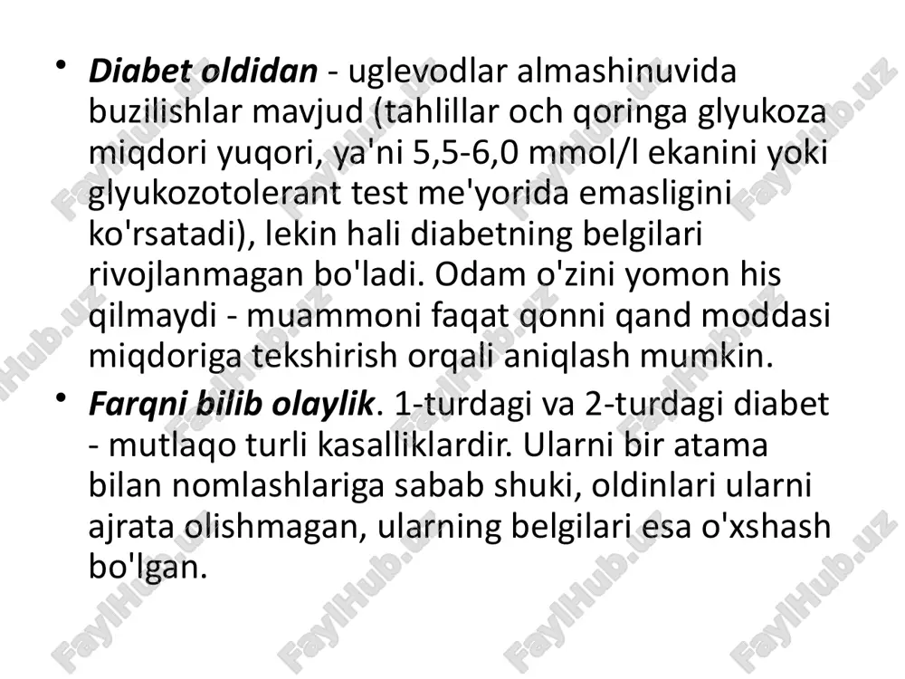 a bo'lgan ehtiyojingiz sezilarli darajada kamayganini ko'rasiz. bunda ularning dozasini ham qisqartirishingizga to'g'ri keladi. balki ulardan umuman voz ham kecharsiz. ammo hech qachon terapiyani o'zingiz bekor qilmang va dozani o'zingiz kamaytirmang - har doim shifokoringiz bilan maslahatlashing. agar sizga insulin tayinlangan bo'lsa, uni rad etish - o'lim xavfiga teng. insulin moddasining o'rnini hech qanday qandni kamaytiruvchi preparatlar bosa olmaydi. 2-turdagi diabetda, sizning yangicha hayot tarzingiz tufayli oshqozon osti bezining hujayralari yana tiklana boshlasa, insulin moddasiga bo'lgan ehtiyojingiz asta-sekin kamayadi. biroq "doktor, meni insulinga o'tqazmang, ertadan gimnastika qilishni boshlayman!", degan va'dalar bu yerda befoyda: kerak deyishdimi - demak, kerak. xushyorlikni saqlaymiz. qandli diabet ortidan keraksiz, befoyda, ba'zida esa zararli tovarlarning ishlab chiqaruvchilari kun ko'rishadi. ularga ishonmang. diabetda vitaminlar, ayniqsa antioksidantlar haqiqatan ham juda kerak. ammo faqat bfq (biologik faol qo'shimchalar) shaklida emas. hech qanday giyoh oshqozon osti bezini tiklamaydi, qandni kamaytirmaydi va diabetni davolamaydi. hech qanday choylar kaloriyalarni sizning o'rningizga sarflamaydi. …