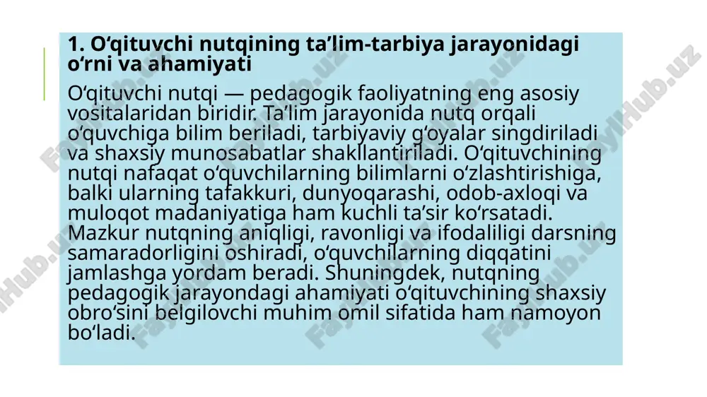 o‘qituvchining nutq texnikasi va notiqlik madaniyati. - Page 5