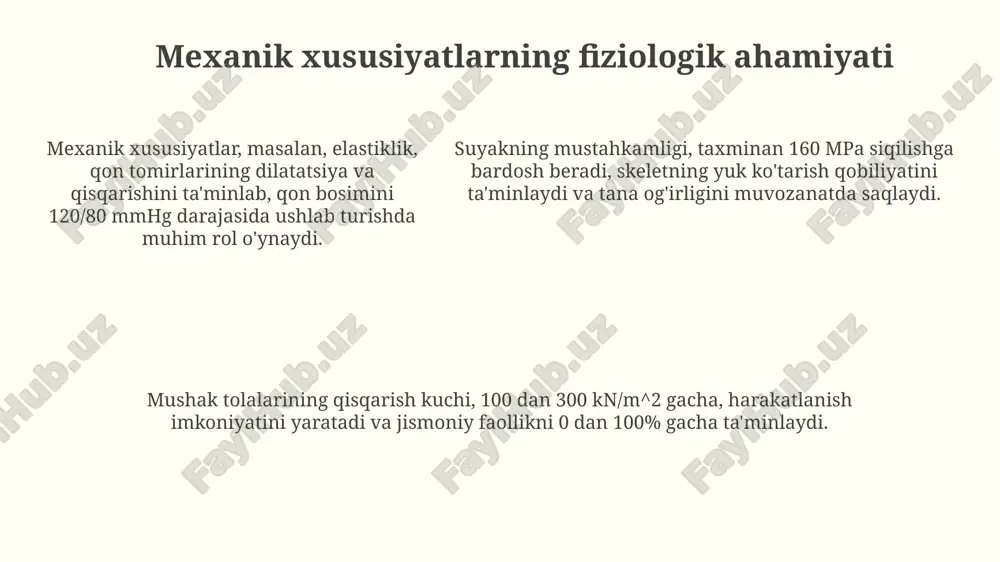 biologik to'qimalarning mexanik xususiyatlari - Page 5