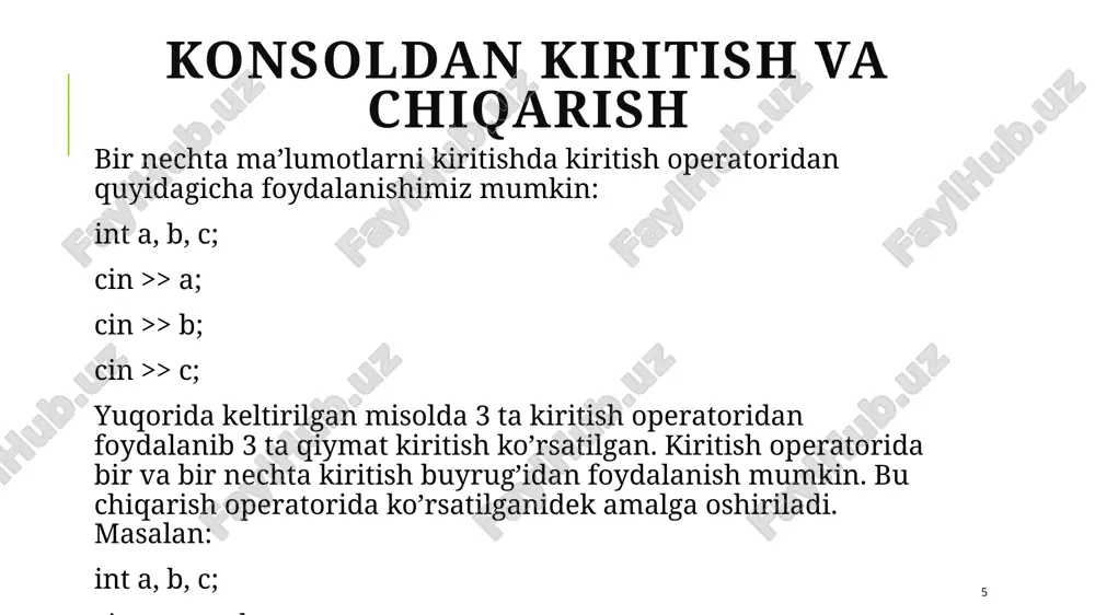 dasturlash tillarining tuzilmasi - Page 5