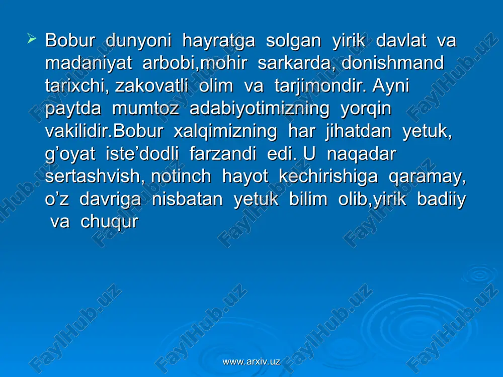 zahiriddin muhammad bobur hayoti va ijodi - Page 5