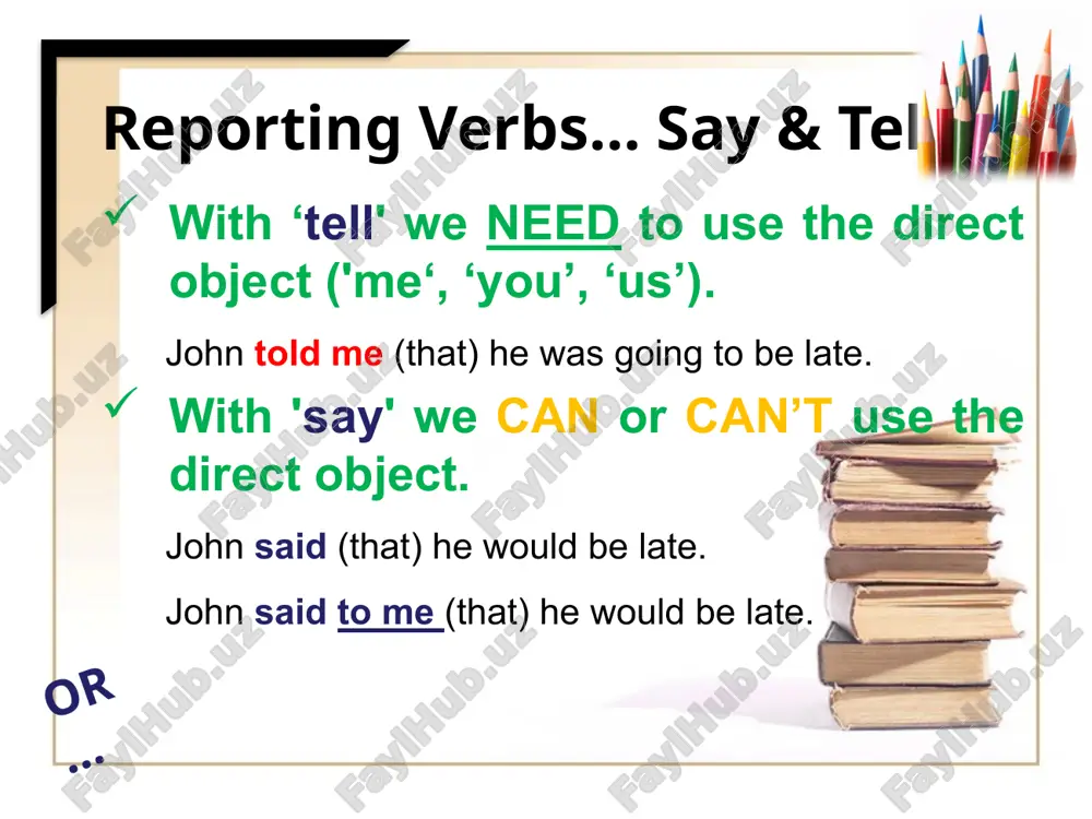 reported speech - Page 5