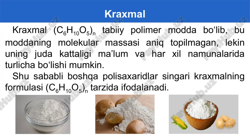 polisaxaridlarning olinishi va xossalari - Page 5