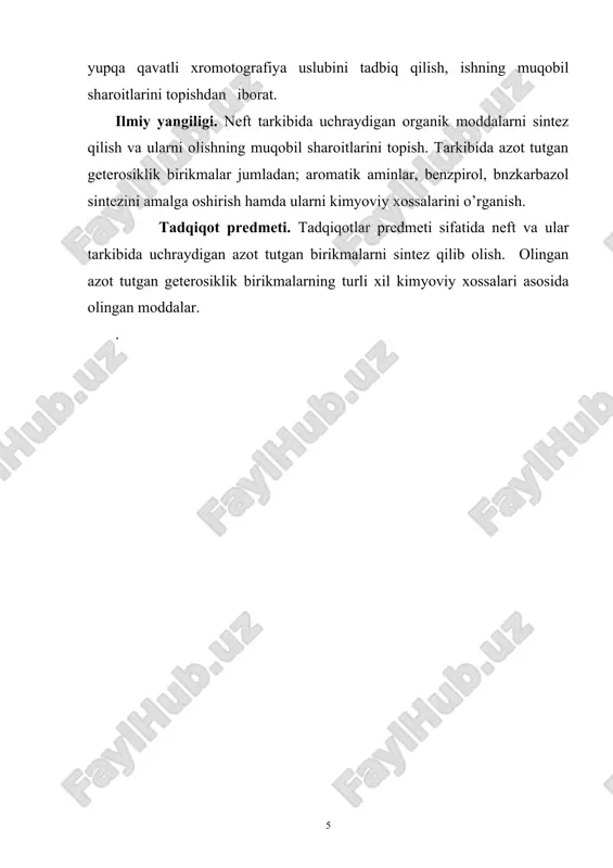 ft tarkibi va neft alkanlari ko‘pchilik neft o‘z tarkibida to‘yingan uglevodorodlar (alkanlar, metan uglevodorodlar yoki parafin uglevodorodlar deb ham ataladi), sikloalkanlar (naften uglevodorodlar) va aromatik uglevodorodlar (arenlar) ni saqlaydi. [-8]. neft qaysi kondan qazib chiqarilganligiga qarab tarkibi turlicha bo‘ladi. masalan, volgograd oblastidagi va farg‘ona vodiysidagi neftlar. ayrim hollarda 1 regiondan qazib olingan 2 neft o‘zaro keskin farq qilishi mumkin. cnh2n+2 qatoridagi uglevodorodlar hamma neft tarkibida mavjud bo‘lib, uning fraksiyalarining asosiy tarkibiga kiradi. metan uglevodorodlar fraksiyalarga bir tekis taqsimlanmaydi. ular, asosan, neft gazlari va benzin, kerosin fraksiyalarida konsentrlangan bo‘ladi. moy fraksiyalarda esa ularning miqdori keskin kamayadi. ayrim neftlarning yuqori fraksiyalarida amalda parafinlar bo‘lmaydi. 1.2. gaz holatidagi parafin uglevodorodlar с1 – с4 uglevodorodlar: metan, etan, propan, butan, izobutan, hamda 2,2 – dimetilpropan (s5n12) – neopentan normal sharoitda gaz holida bo‘ladi. bularning hammasi tabiiy va neft gazlari tarkibiga kiradi[9]. gaz konlari uch xil tipda bo‘lishi mumkin. toza gaz konlari gaz kondensati konlari neft …