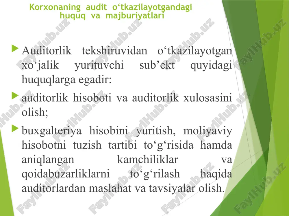 auditorlik tekshiruvlarining turlari va shakllari - Page 5