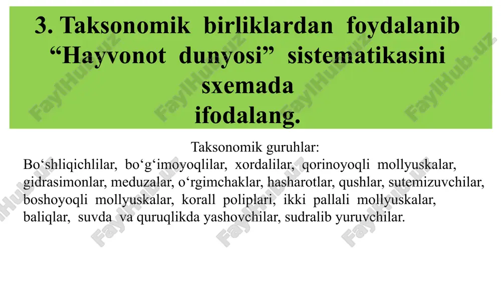 hayvonlar sistematikasini o‘rganish - Page 5