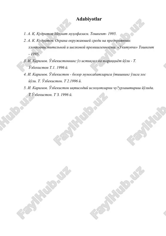 gidrosferani himoyalash, tarkibi va uni himoya qilish muammolari - Page 5