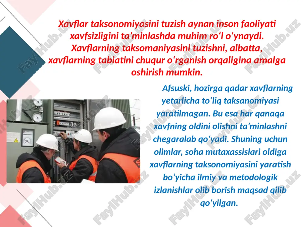 hayot faoliyati xavfsizligini tahlil qilish - Page 5
