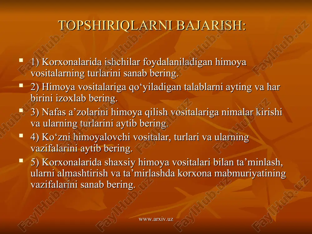 shaxsiy himoya vositalari va ulardan foydalanish - Page 5