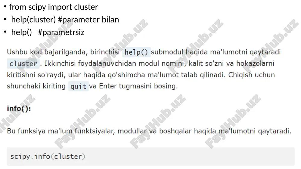 scipy matematik opertasiyalarni bajaruvchi modul - Page 5
