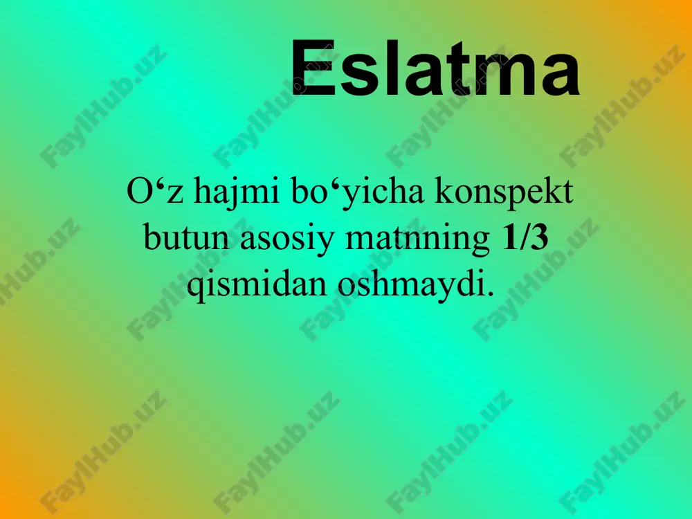 konspekt va uning turlari - Page 5
