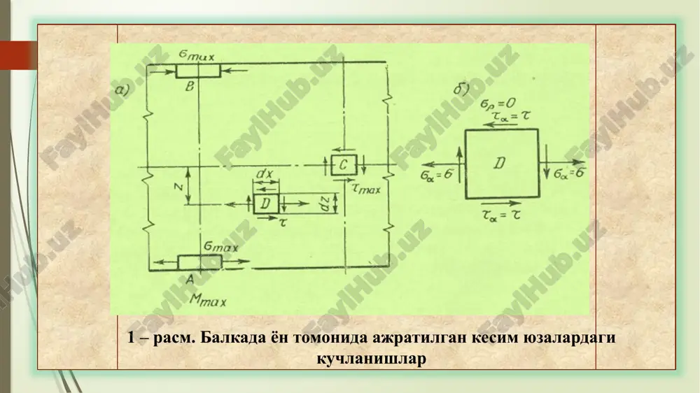 balkalarning mustahkamligini bosh kuchlanishlar bo‘yicha tekshirish. - Page 5