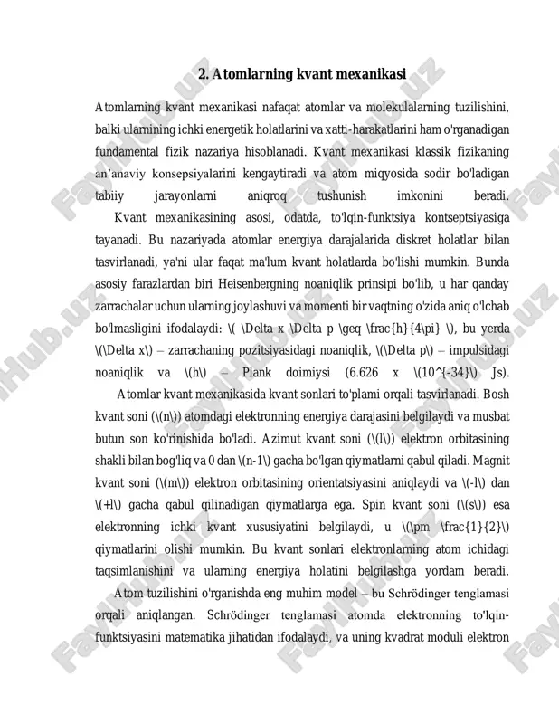 ishi mumkin? gravitatsion konstanta-fizikada barcha jismoniy obyektlar orasida gravitatsion o‘zaro ta'sirni aniqlaydigan universal doimiy kattalik. bu konstanta nyutonning gravitatsiya qonunidan paydo bo‘ladi yani aniqlangan va sayyoralar, yulduzlar, va boshqa jismlarning tortishish kuchini hisoblash uchun ishlatiladi. 2. inertial sensorlar: akselerometrlar va giroskoplar: atom interferometrlar yuqori sezgir inertial o'lchov asboblarini yaratishda qo'llaniladi. avtonom transport vositalari (masalan, dronlar yoki dengiz kemalari) navigatsiyasi uchun inertial o'lchov tizimlarida qo'llaniladi. 3. astronomiya va kosmik tadqiqotlar: gravitatson to'lqinlarni aniqlashda ishlatiladigan sezgir sensorlar yaratishda foydalaniladi. oy yoki boshqa sayyoralarning gravitatsion xaritalarini tuzish uchun qo'llaniladi. 4. fundamental fizika tajribalari: kvant mexanikasi, umumiy nisbiylik nazariyasi va gravitatsiya o'rtasidagi bog'lanishlarni o'rganish. katta hajmdagi kvant o'lchovlar uchun ishlatiladi, masalan, materiyaning interferometrik xususiyatlarini o'rganish. 5. harbiy va xavfsizlik sohasida qo'llanilishi: yer osti tunnel yoki yashirin inshootlarni aniqlash. gps'ga alternativ navigatsiya tizimlarini ishlab chiqishda qo'llaniladi. 6. zamonaviy texnologiyalar va sanoat qurilish va muhandislikda aniqlik talab qiluvchi geodezik tadqiqotlarda qo'llaniladi. neft va gaz qidiruvi sohasida …