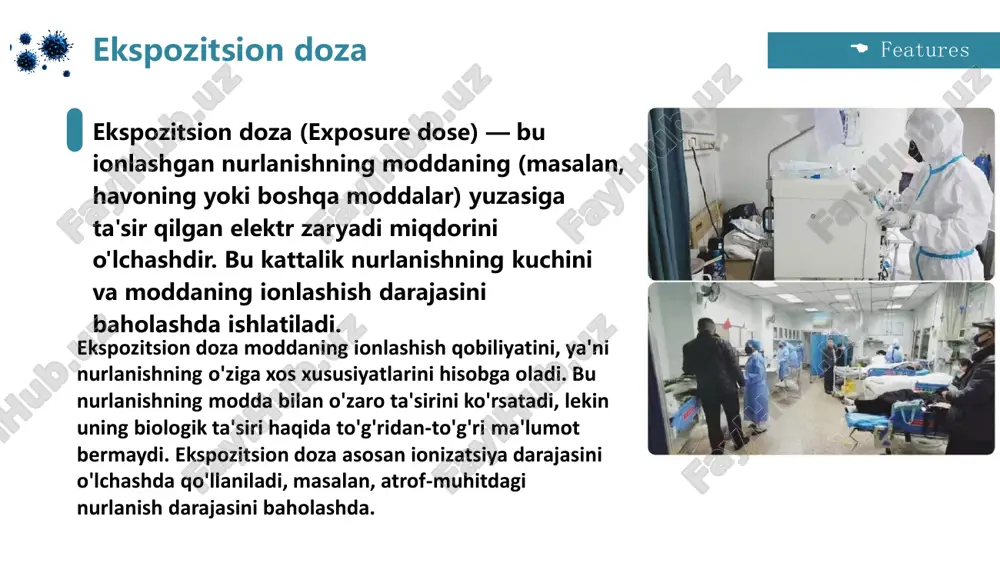 adioaktiv doza, odatda, xavfsizlik normativlariga asoslanadi va bu doza turli holatlarda farq qiladi. ko‘plab mamlakatlarda, normal sharoitlarda odamlarning yillik radioaktiv doza miqdori qat'iy belgilangan me'yorlarga asoslanadi. quyida bu haqda ba'zi ma'lumotlar keltirilgan: tabiiy fon radiatsiyasi: yerning tabiiy radioaktivligi va kosmik nurlar tufayli har bir kishi yilda taxminan 2-3 millisievert (msv) radioaktivlikka duchor bo‘ladi. bu odamning kundalik hayotida, masalan, tuproq, havo, oziq-ovqat va kosmik nurlar orqali olinadigan doza. kasbiy radiatsiya: kasbiy faoliyat bilan shug‘ullanadigan (masalan, tibbiyotda ishlovchi radiologlar, yadro sanoati xodimlari va boshqalar) xodimlar uchun yillik maksimal doza chegarasi ko‘pincha 20 msv (ba'zi mamlakatlarda bu limit biroz o‘zgarishi mumkin) bo‘ladi. tibbiy protseduralar: ba'zi tibbiy protseduralar (masalan, rentgen, kt tekshiruvlari) vaqtincha yuqori dozali radiatsiya berishi mumkin, ammo bu odatda qisqa muddatli va kerakli hollarda amalga oshiriladi. bir yil davomida bunday tibbiy protseduralar orqali olingan doza ko‘p holatlarda 1-10 msv gacha bo‘lishi mumkin. yadro stansiyalarida: yadro energiyasi sanoatida ishlovchi xodimlar uchun yillik maksimal …