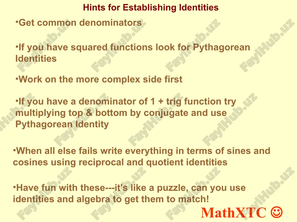 trigonometric identities - Page 5