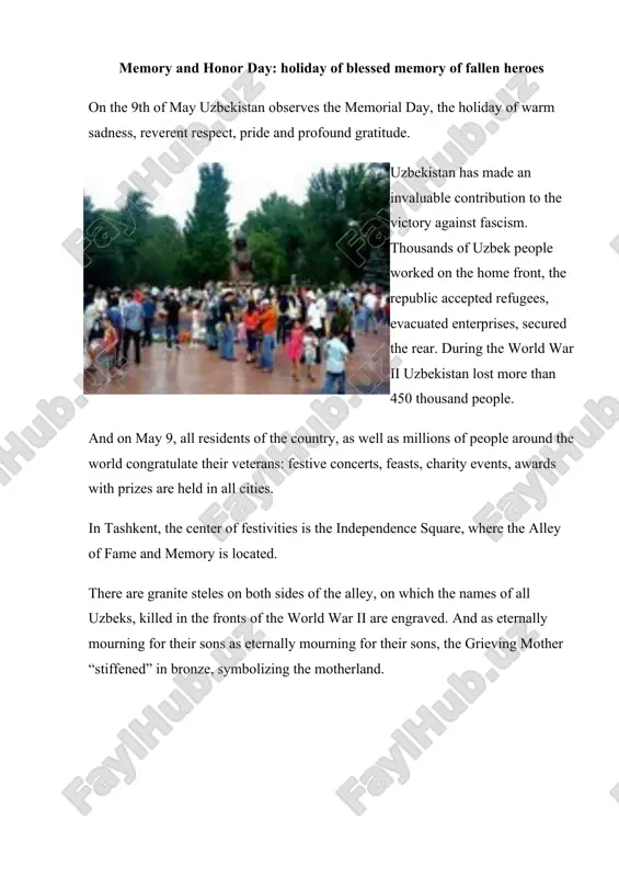national holidays of uzbekistan - Page 5