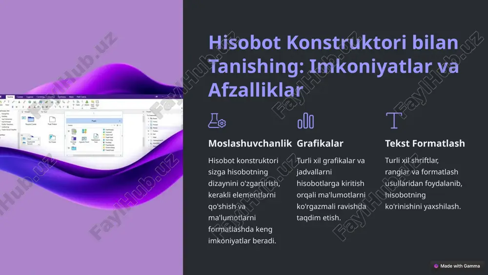 microsoft access dasturida hisobotlar yaratish - Page 5