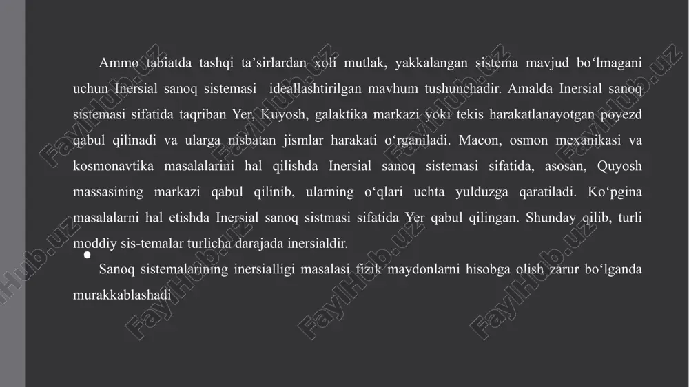 ar orasidagi masofa o’zgaradi. 2 2 2 adabiyotlar: ma’ruzalar matni. nigmatov k. radioelektronika asoslari. t., 1994. qo‘yliyev b.t. tabiatning fizik xossalari bitmas-tuganmasdir. qarshi, 2005. gershunskiy b.s. osnovi elektroniki i mikroelektroniki. m., 1990. manaev e.i. osnovi radioelektroniki. m., 1989. molchanov a.p., zanadvorov p.n. kurs elektroniki i radiotexniki. m., nauka, 1976. stepanenko i.p. osnovi teorii tranzistorov i tranzistornix sxem. m., energiya, 1977. qo‘shimcha adabiyotlar: jerebsov i.p. osnovi elektroniki. m. energoatomizdat 1989 g. 2. gusev v.g., gusev yu.m elektronika. m.1991 g. image1.jpeg image2.jpeg image3.png image4.png /docprops/thumbnail.jpeg